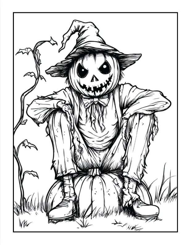 50 Pages Halloween Ghost Coloring Book for Kids and Adults Coloring Books for Kids Ages 8-12 Halloween Coloring Book for Kids Ages 4-8