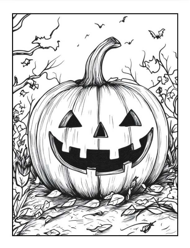 50 Pages Halloween Ghost Coloring Book for Kids and Adults Coloring Books for Kids Ages 8-12 Halloween Coloring Book for Kids Ages 4-8