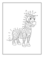 Load image into Gallery viewer, Bold and Easy Dot to Dot Animal Drawing Worksheets Book 50 Pages Dot to Dot Animal Lover Activity Book Gift for Kids Ages Boys Girls Teens