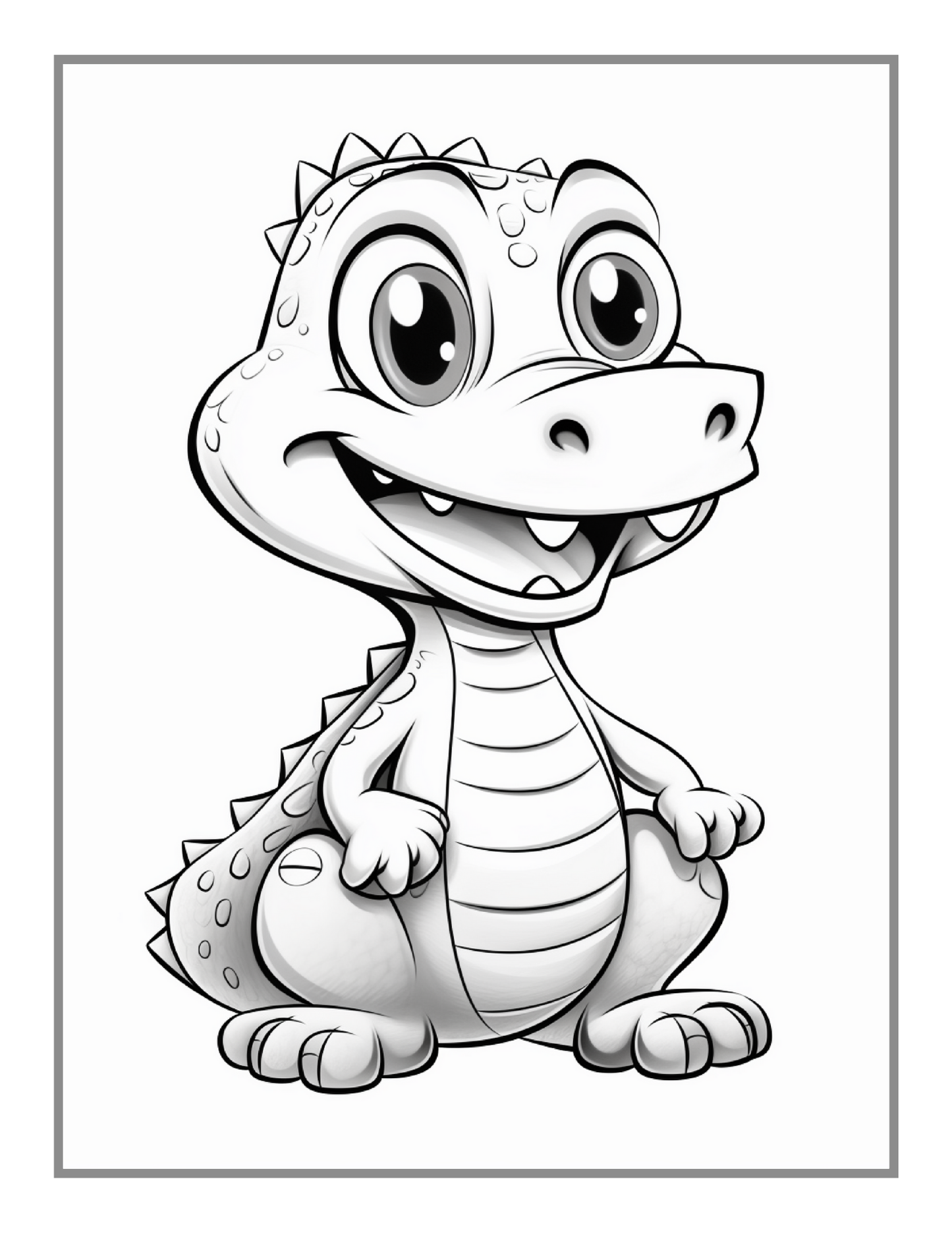 50 Pages Funny Crocodile Alligator Gator Coloring Book Holiday Birthday Gift for Adults Kids Men Women Boys Girls Teens Cute Swamp Alligator