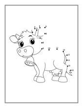 Load image into Gallery viewer, Dot to Dot Animal Lover Activity Book Gift for Kids Ages Boys Girls Teens Preschool Toddlers 50 Pages Cute Animals Dot to Dot Puzzle