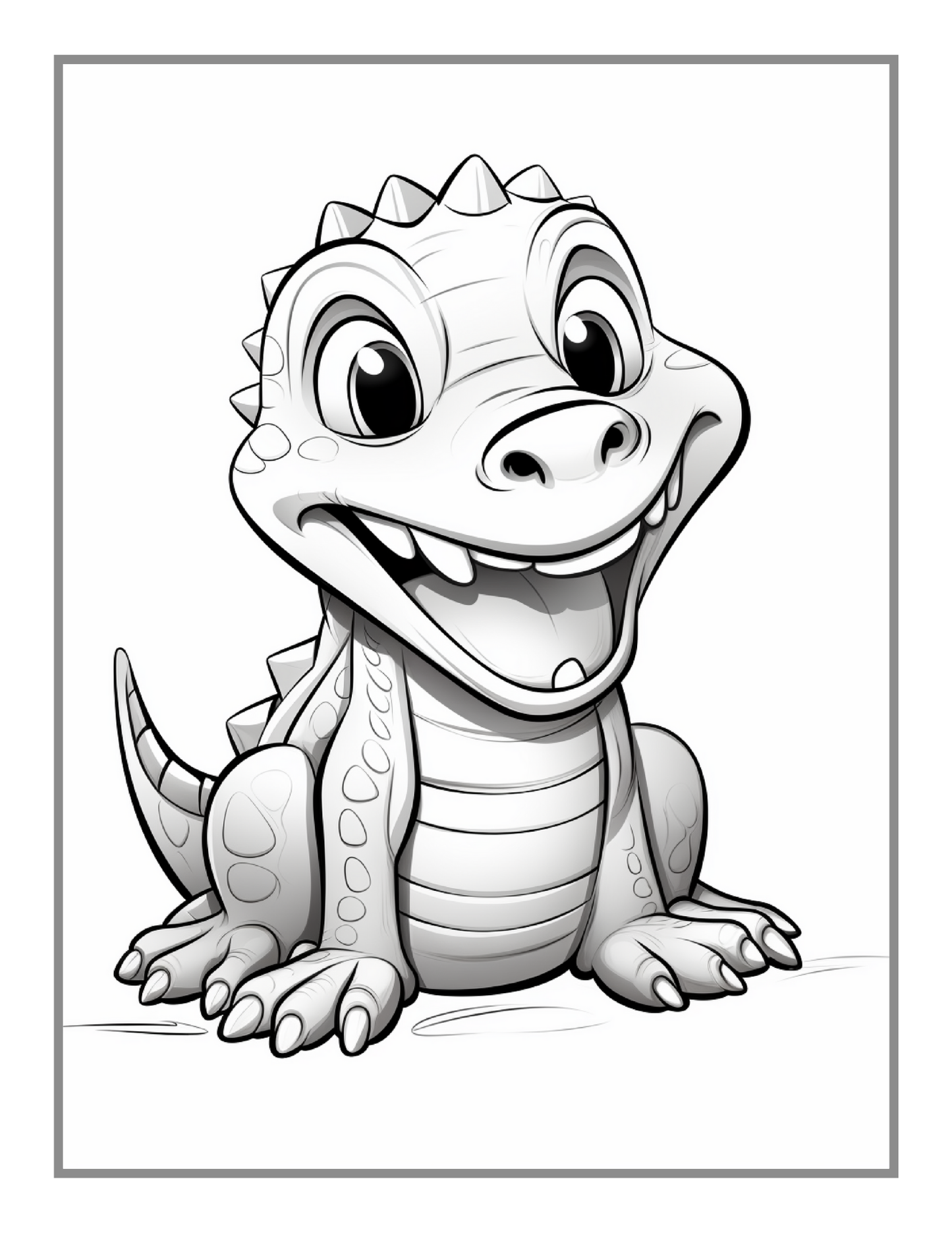50 Pages Funny Crocodile Alligator Gator Coloring Book Holiday Birthday Gift for Adults Kids Men Women Boys Girls Teens Cute Swamp Alligator