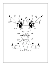 Load image into Gallery viewer, Dot to Dot Animal Lover Activity Book Gift for Kids Ages Boys Girls Teens Preschool Toddlers 50 Pages Cute Animals Dot to Dot Puzzle