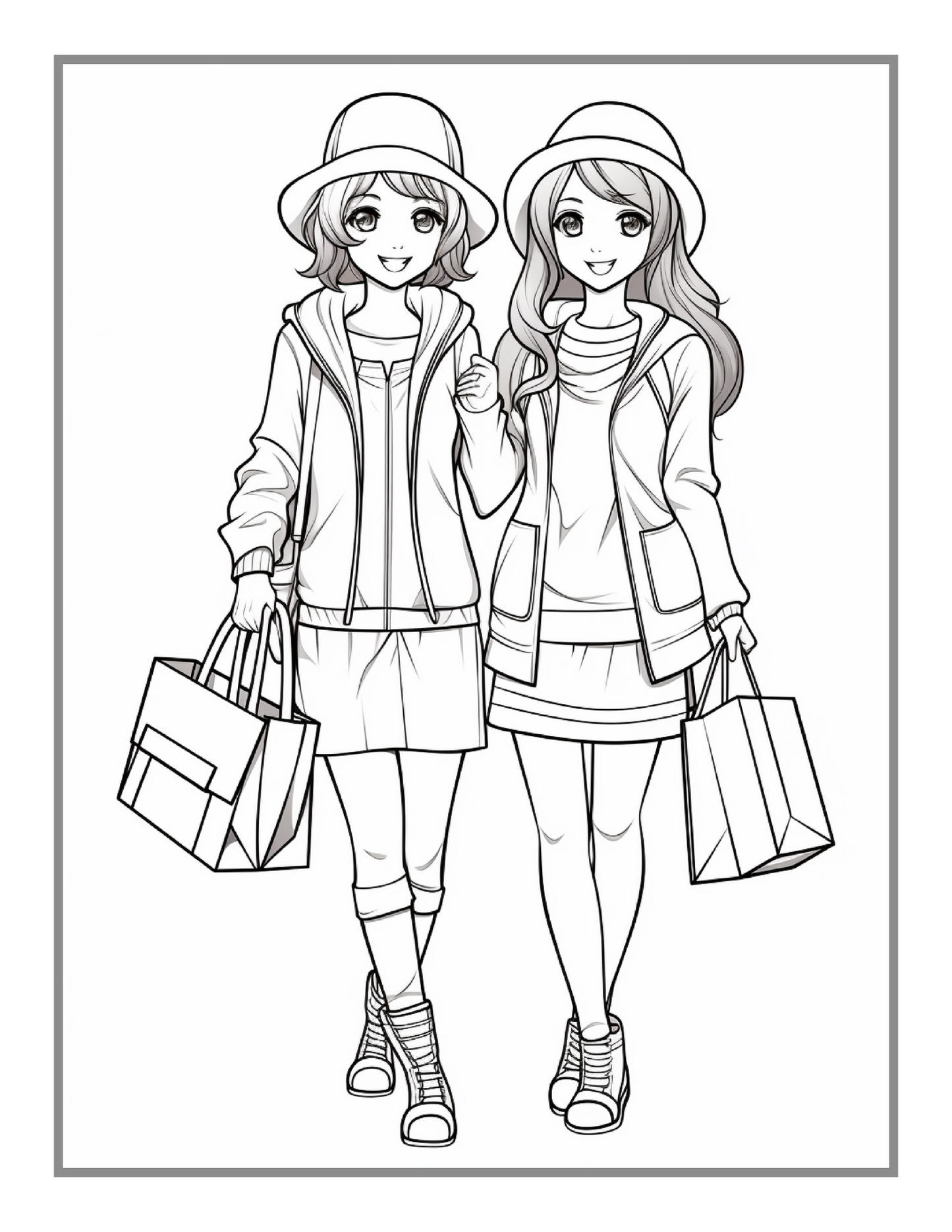 Fashion Girl Coloring Book Gift for Adults Men Women Kids Boys Girls Teens Youth Fashion Boutique Girls Clothes Dresses Designs Coloring