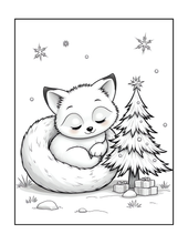 Load image into Gallery viewer, Christmas Coloring Book for Kids Adults Cute Snowman Holiday Activity Printed Softcover Book Bold Easy Winter Holiday Gift Single Sided Page