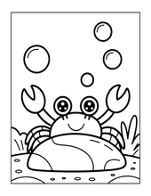 Load image into Gallery viewer, Cozy Cute Sea Creatures Coloring Book for Kids Adults Boys Girls Teens: Cool Underwater Animals Sea Ocean Fish Coloring Activity Book