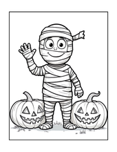 Load image into Gallery viewer, Halloween Coloring Book for Adults Kids, Printed Physical Book, 25 Bold Easy Spooky Designs, Single-Sided Pages, Perfect Halloween Gift