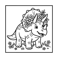 Load image into Gallery viewer, Cute Dinosaur Coloring Book Gift for Adults Kids Men Women Boys Girls Teens: Single Sided Dino Coloring Activity Sheets Book for Children