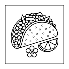 Load image into Gallery viewer, 50 Pages Cozy Snack Foodie Food Lover Coloring Book for Adults Kids Men Women Boys Girls Teens Youth: Simple Bold Easy Snack Coloring Book