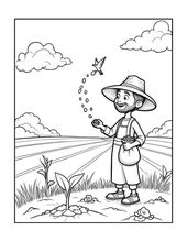 Load image into Gallery viewer, Christian Coloring Book for Adults Kids Boys Girls Teens, Bold and Easy Bible Story Designs, Single Sided Jesus Faith Devotional Gift