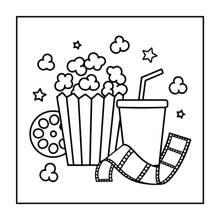 Load image into Gallery viewer, 50 Pages Cozy Snack Foodie Food Lover Coloring Book for Adults Kids Men Women Boys Girls Teens Youth: Simple Bold Easy Snack Coloring Book