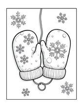 Load image into Gallery viewer, Cozy Christmas Coloring Book for Kids & Adults, Cute Animal Winter Holiday Activity Pages, Bold Easy Printed Paper Physical Christmas Gift