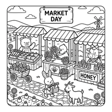 Load image into Gallery viewer, Cozy Farm Life Animals Coloring Book for Adults Kids Boys Girls Teens: Country Life Cute Farm Animals Activity Coloring Pages for Children