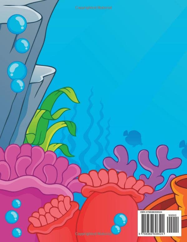 Sea Animal Coloring Book For Kids And Adults Relaxation Kids Coloring Books Coloring For Kids Child Coloring Book Coloring Activity Pages