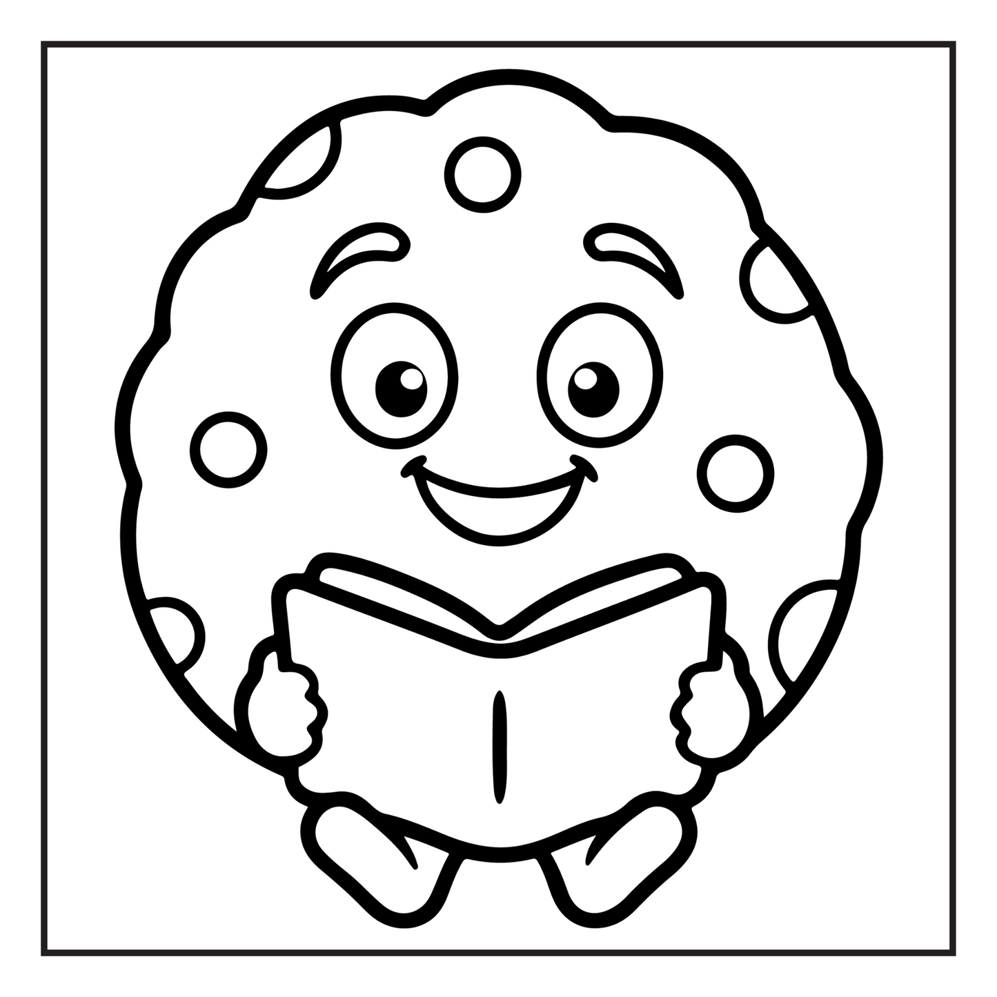 Bold and Easy Sweet Treats Food Coloring Book Gift for Kids Boys Girls Young Teens Children Youth 50 Pages Food Drink Sweets Coloring Book