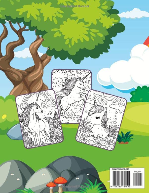 Unicorn Birthday Gift Activity Coloring Book Cute Animal Unicorn Horse Coloring Book Unicorn Coloring Books For Girls Boys Kids Adult Gift