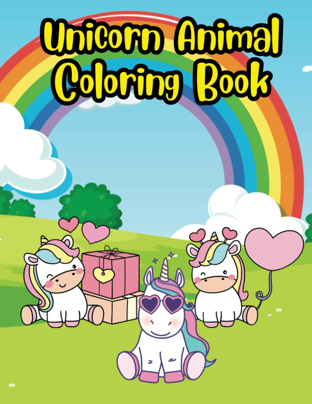 Unicorn Birthday Gift Activity Coloring Book Cute Animal Unicorn Horse –  Mode Art Design