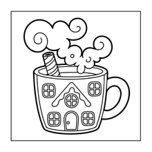 Load image into Gallery viewer, Cute Christmas Gingerbread House Coloring Book Whimsical Candy Holiday Pages for Kids Teens Adults Festive Relaxation Gift