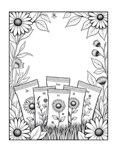 Load image into Gallery viewer, Botanical Coloring Book for Adults and Kids, Printed Physical Book, 25 Bold Easy Plant Designs, Single Sided Nature Art Therapy Gift