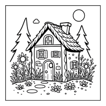 Load image into Gallery viewer, Christmas Gingerbread House Coloring Book Cute Holiday Gingerbread Homes for Kids Teens Adults Easy Cozy Winter Coloring Pages