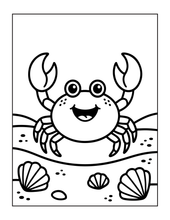 Load image into Gallery viewer, Cozy Cute Sea Creatures Coloring Book for Kids Adults Boys Girls Teens: Cool Underwater Animals Sea Ocean Fish Coloring Activity Book