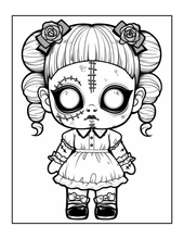 Load image into Gallery viewer, Creepy Cute Zombie Coloring Book for Kids Teens Spooky Halloween Activity Single Sided Pages Fun Horror Gift