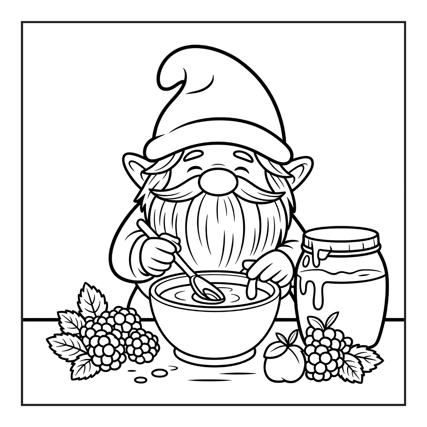 Cozy and Comfy Garden Gnomes Coloring Book Gift for Adults Men Women Kids Boys Girls Teens Bold Easy Simple Whimsical Gnome Coloring Sheets