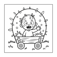 Load image into Gallery viewer, Creepy Cute Zombie Coloring Book for Kids Teens Spooky Halloween Activity Single Sided Pages Fun Horror Gift