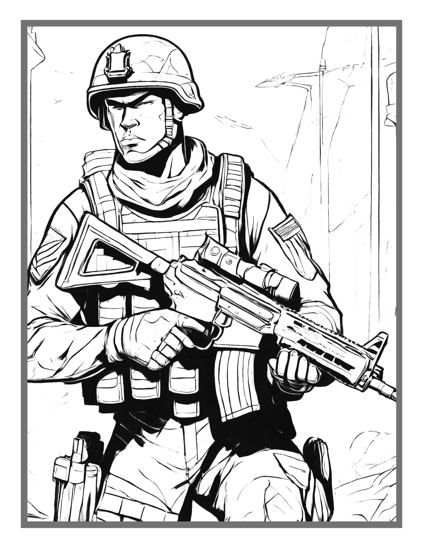 Military Army Soldier Coloring Book For Kids Military Coloring Pages Army Coloring Books Boys US Army Coloring Book Army Man Coloring Gift