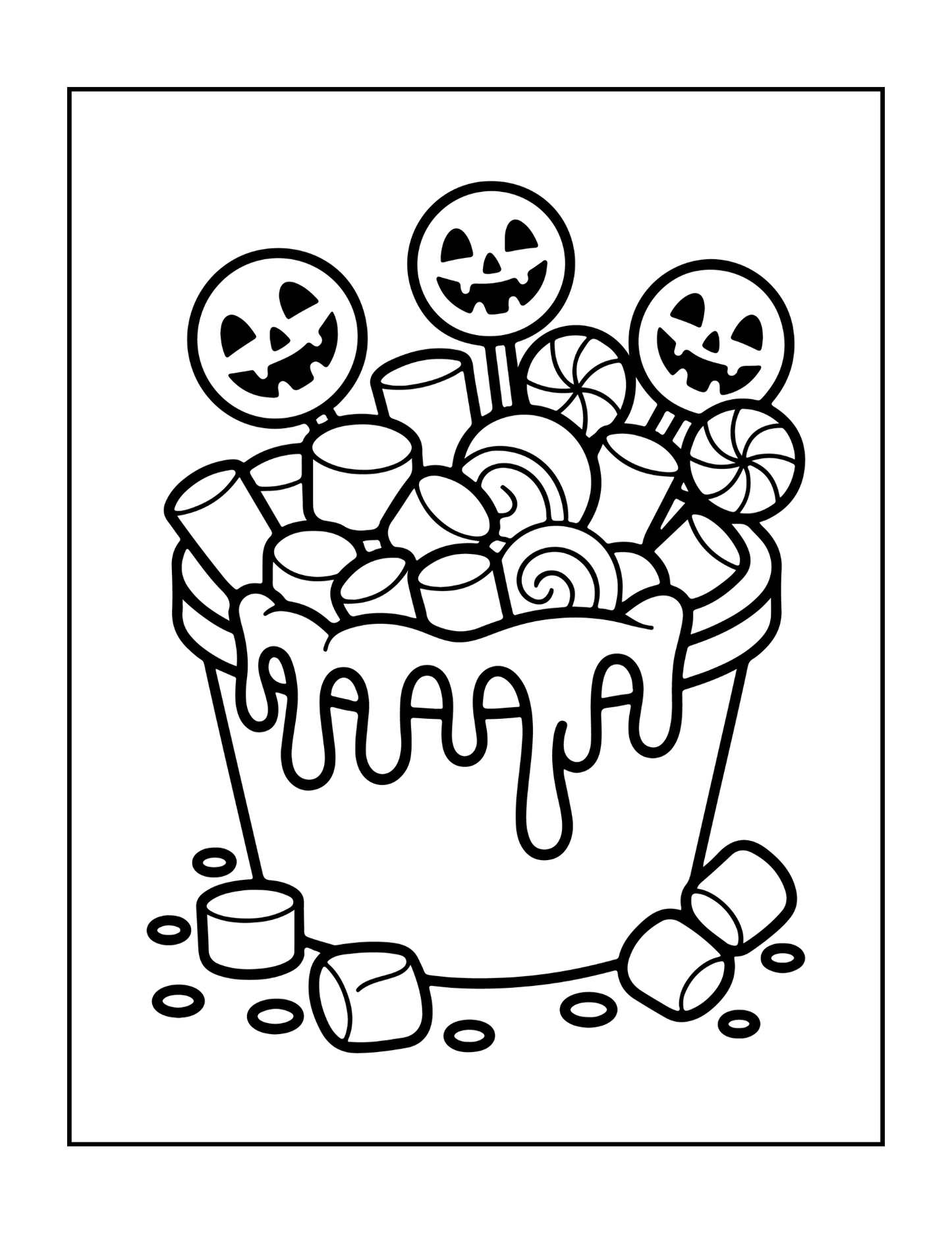 Cute Funny Spooky Halloween Coloring Book Adults Kids Boys Girls Young Teens Fall Season Halloween Coloring Pages Gift Children Halloween