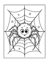 Load image into Gallery viewer, Halloween Coloring Book for Adults Kids, Printed Physical Book, 25 Bold Easy Spooky Designs, Single-Sided Pages, Perfect Halloween Gift