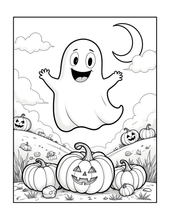 Load image into Gallery viewer, Halloween Coloring Book for Adults Kids, Printed Physical Book, 25 Bold Easy Spooky Designs, Single-Sided Pages, Perfect Halloween Gift