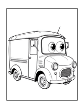 Load image into Gallery viewer, Printed Car Coloring Book for Kids Adults 25 Easy Vehicle Designs Physical Auto Activity Book Single Sided Pages Race Cars Off Road