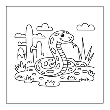 Load image into Gallery viewer, Funny Cute Snake Coloring Book for Kids Teens Adults Cool Reptile Designs 50 Single Sided Pages Fun Stress Relief Activity