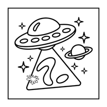 Load image into Gallery viewer, Cozy Outer Space Galaxy Planet UFO Extraterrestrial Coloring Book Gift for Kids Boys Girls: Astronaut Planet Space Coloring Activity Book