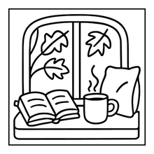 Load image into Gallery viewer, Cute and Cozy Fall Days Vibes Coloring Book for Adults Men Women Kids Boys Girls Teens Halloween and Fall Comfy and Cozy Fall Season Theme