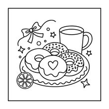 Load image into Gallery viewer, 50 Pages Cozy Snack Foodie Food Lover Coloring Book for Adults Kids Men Women Boys Girls Teens Youth: Simple Bold Easy Snack Coloring Book