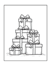 Load image into Gallery viewer, Christmas Coloring Book for Kids Adults Cute Snowman Holiday Activity Printed Softcover Book Bold Easy Winter Holiday Gift Single Sided Page
