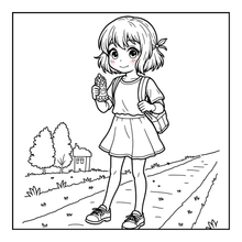 Load image into Gallery viewer, Kawaii Anime Girls Coloring Book for Kids Teens Adults – Cute Manga Characters Easy Japanese Scenes