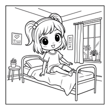 Load image into Gallery viewer, Kawaii Anime Girls Coloring Book for Kids Teens Adults – Cute Manga Characters Easy Japanese Scenes