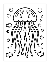 Load image into Gallery viewer, Cozy Cute Sea Creatures Coloring Book for Kids Adults Boys Girls Teens: Cool Underwater Animals Sea Ocean Fish Coloring Activity Book