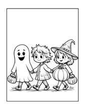 Load image into Gallery viewer, Halloween Coloring Book for Adults Kids, Printed Physical Book, 25 Bold Easy Spooky Designs, Single-Sided Pages, Perfect Halloween Gift