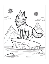 Load image into Gallery viewer, Cute Wolf Coloring Book for Kids and Adults, Bold and Easy Printed Coloring Book, 25 Single-Sided Wolf Designs, Animal Gift for All Ages