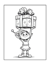 Load image into Gallery viewer, Cozy Christmas Coloring Book for Kids & Adults, Cute Animal Winter Holiday Activity Pages, Bold Easy Printed Paper Physical Christmas Gift