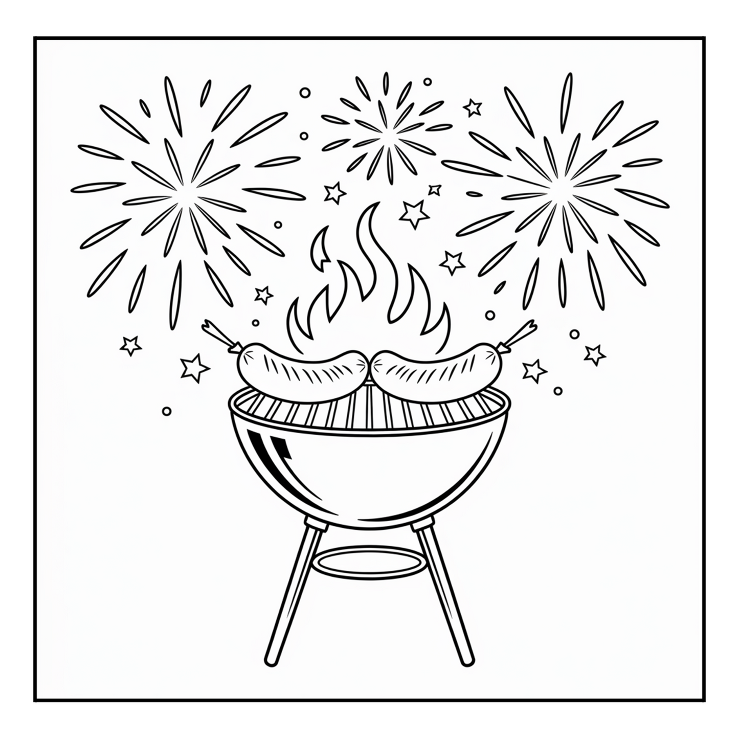 4th of July Independence Day Coloring Book Gift for Kids Boys Girls Young Teens 50 Pages Single Sided 4th of July Coloring Activity Sheets