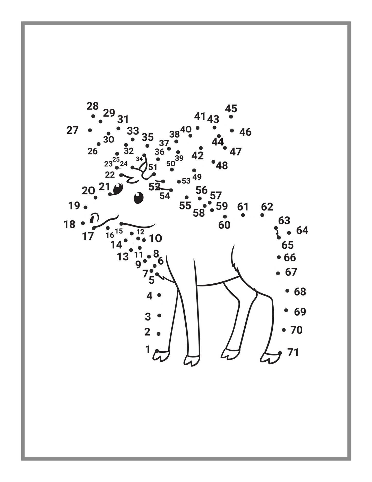 50 Pages Dot to Dot Animal Lover Activity Book Gift Kids Ages Boys Girls Teens Preschool Toddlers Bold and Easy Dot to Dot Animal Drawing