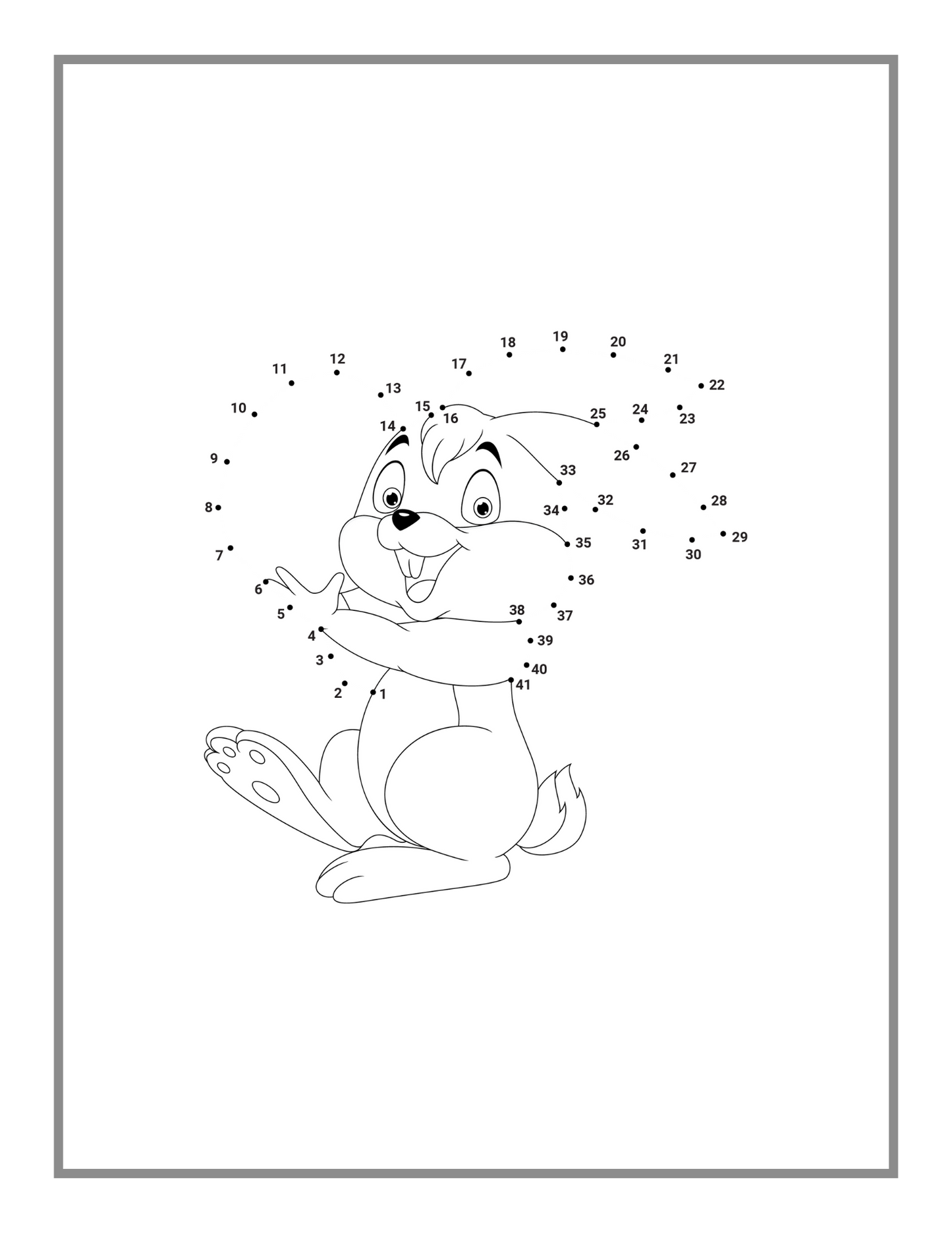 50 Pages Easter Bunny Rabbit and Eggs Dot to Dot Activity Coloring Book Gift for Kids Preschool Ages Boys Girls Teens Youth Puzzle Activity