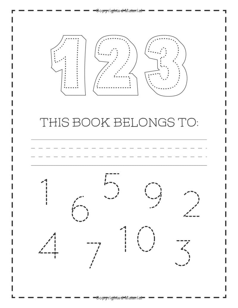 Preschool Number Practice Learning Workbook Handwriting Practice For Kids Book 1-20 Number Tracing For Kids Ages 3-5 Number Practice Book