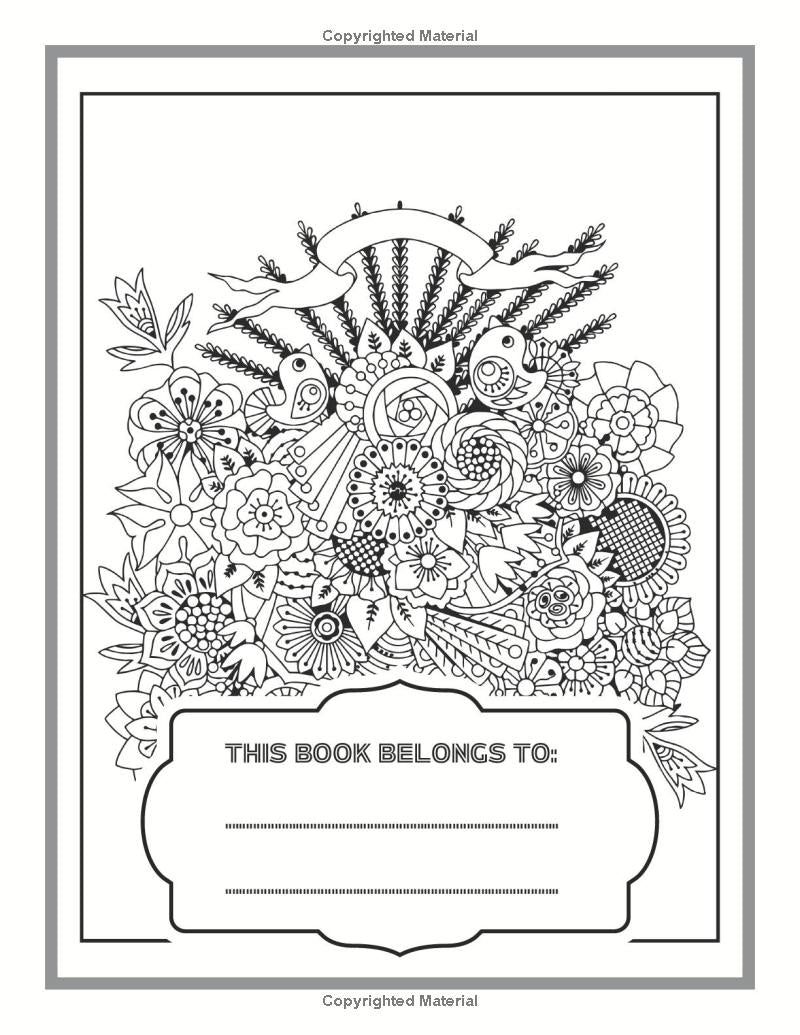 50 Pages Floral Zentangle Coloring Book Mandala Art Floral Coloring Book For Adults And Kids Zentangle For Kids Zentangle Art Therapy Book