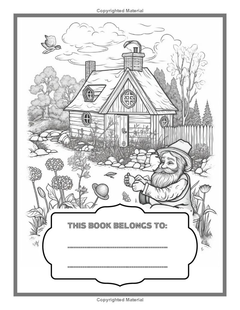 50 Pages Gnome Coloring Books For Adults Relaxation Fairy Gnome Coloring Book Cute Garden Gnome Spring Gnome Gift Ideas Gnome Gifts Book